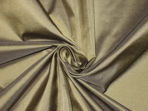 100% Pure SILK TAFFETA FABRIC Dusky Green color 54" wide TAF#26[4]