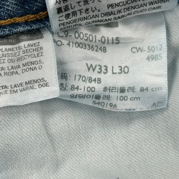 501 Levis Jeans - 33W UK 16 Blue Cotton