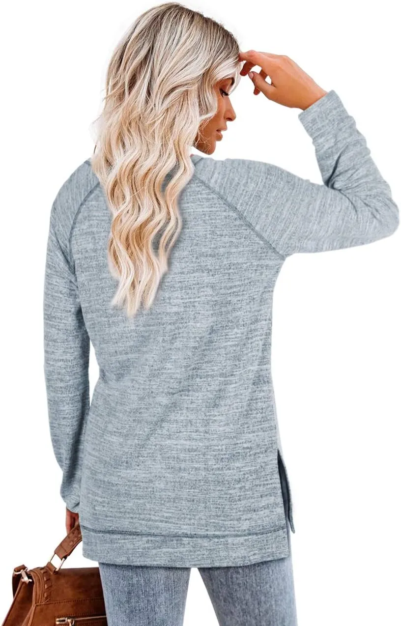 Aokosor Tunic Tops for Women 2025 Long Sleeve Shirts for Leggings Loose Fit Sweaters