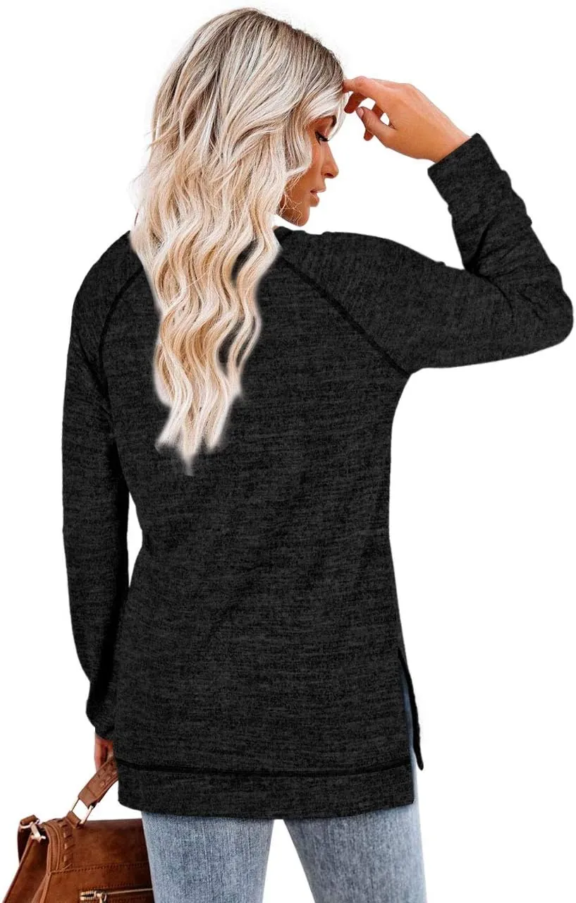 Aokosor Tunic Tops for Women 2025 Long Sleeve Shirts for Leggings Loose Fit Sweaters