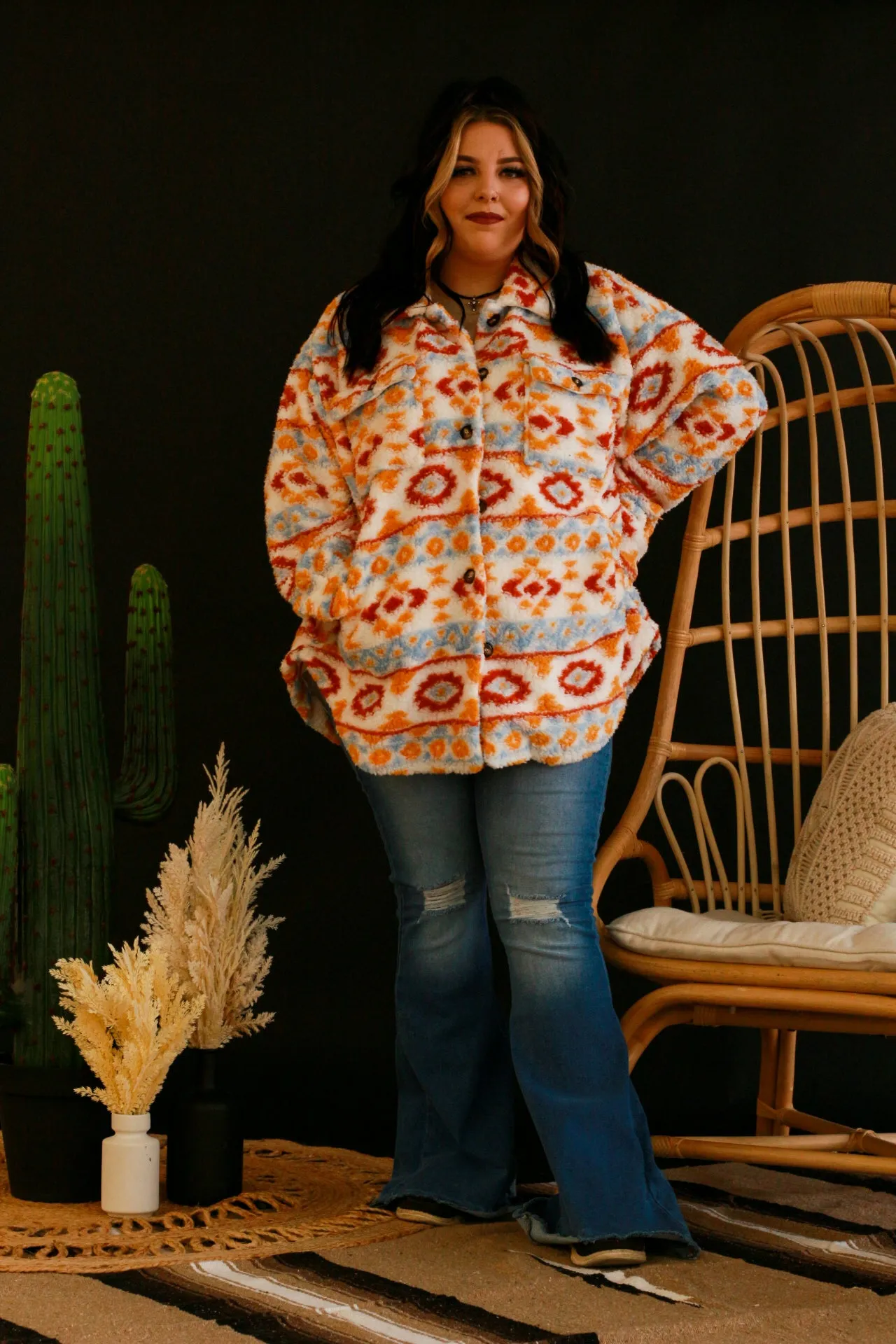 Aztec Fur Print | Jackets