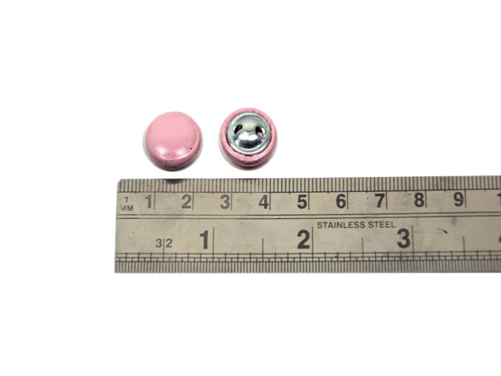 Baby Pink Plain Mold Fabric Button