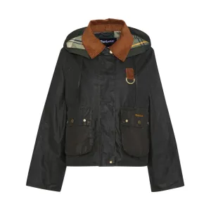 Barbour Erma Ladies Wax Jacket - Archive Olive/Ancient Tartan