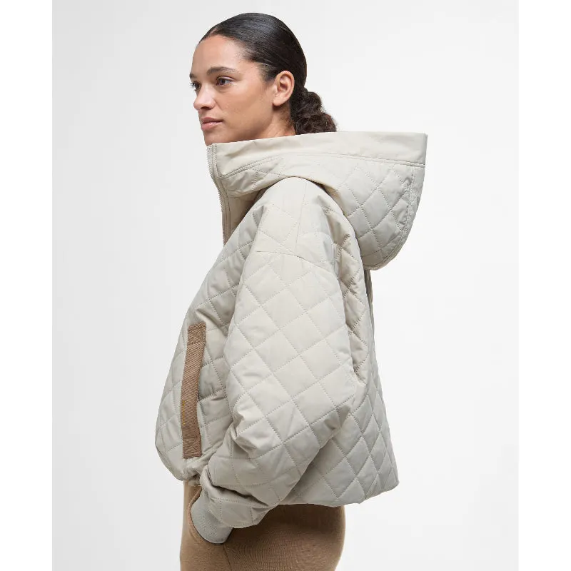 Barbour Maddy Ladies Quilted Jacket - Light Sand/Ancient