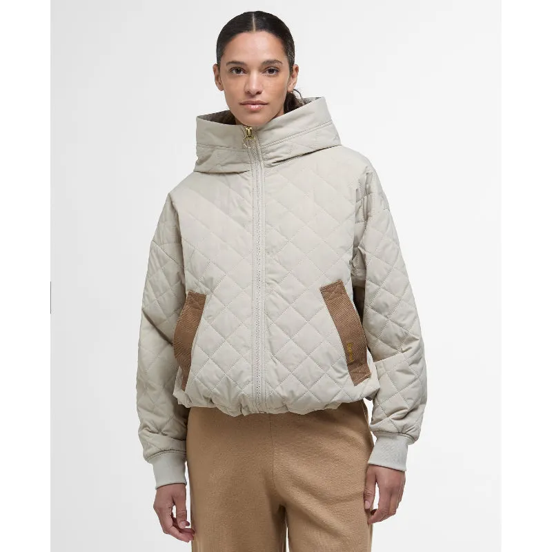 Barbour Maddy Ladies Quilted Jacket - Light Sand/Ancient