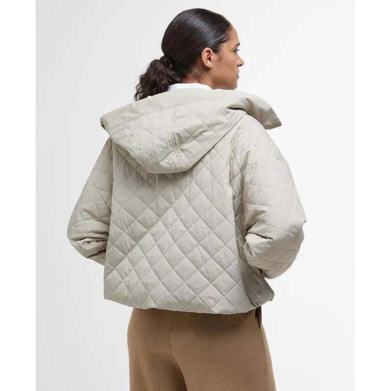 Barbour Maddy Ladies Quilted Jacket - Light Sand/Ancient