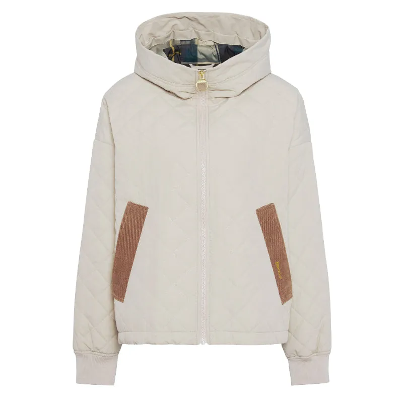 Barbour Maddy Ladies Quilted Jacket - Light Sand/Ancient