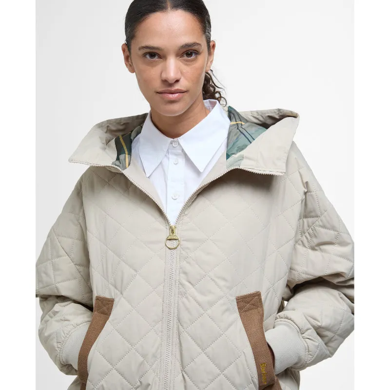 Barbour Maddy Ladies Quilted Jacket - Light Sand/Ancient