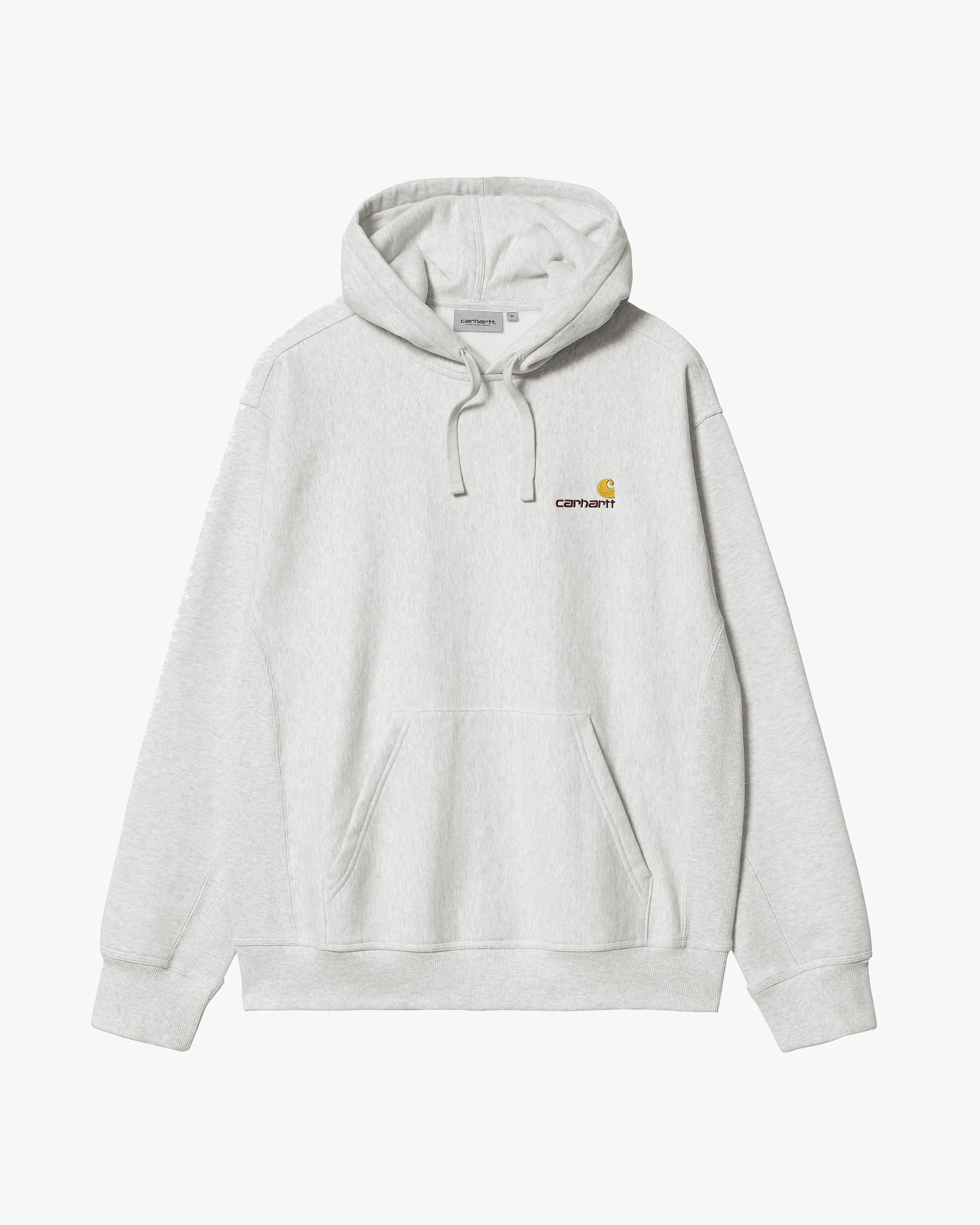 Carhartt WIP Hooded American Script Sweat - Ash Heather