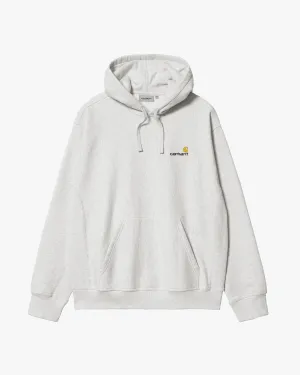 Carhartt WIP Hooded American Script Sweat - Ash Heather