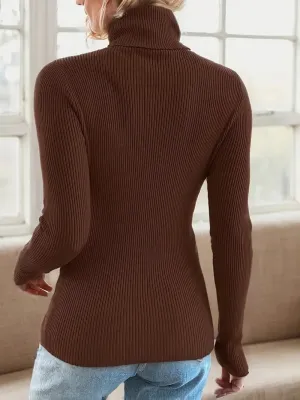 Elegante dames coltrui - bruin, warm & knus