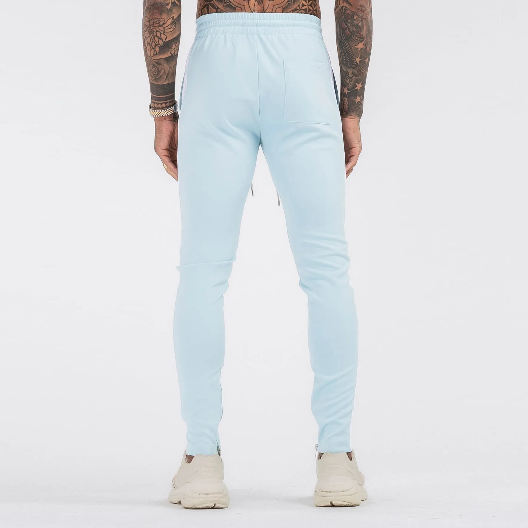 Fashion casual sports color block trousers