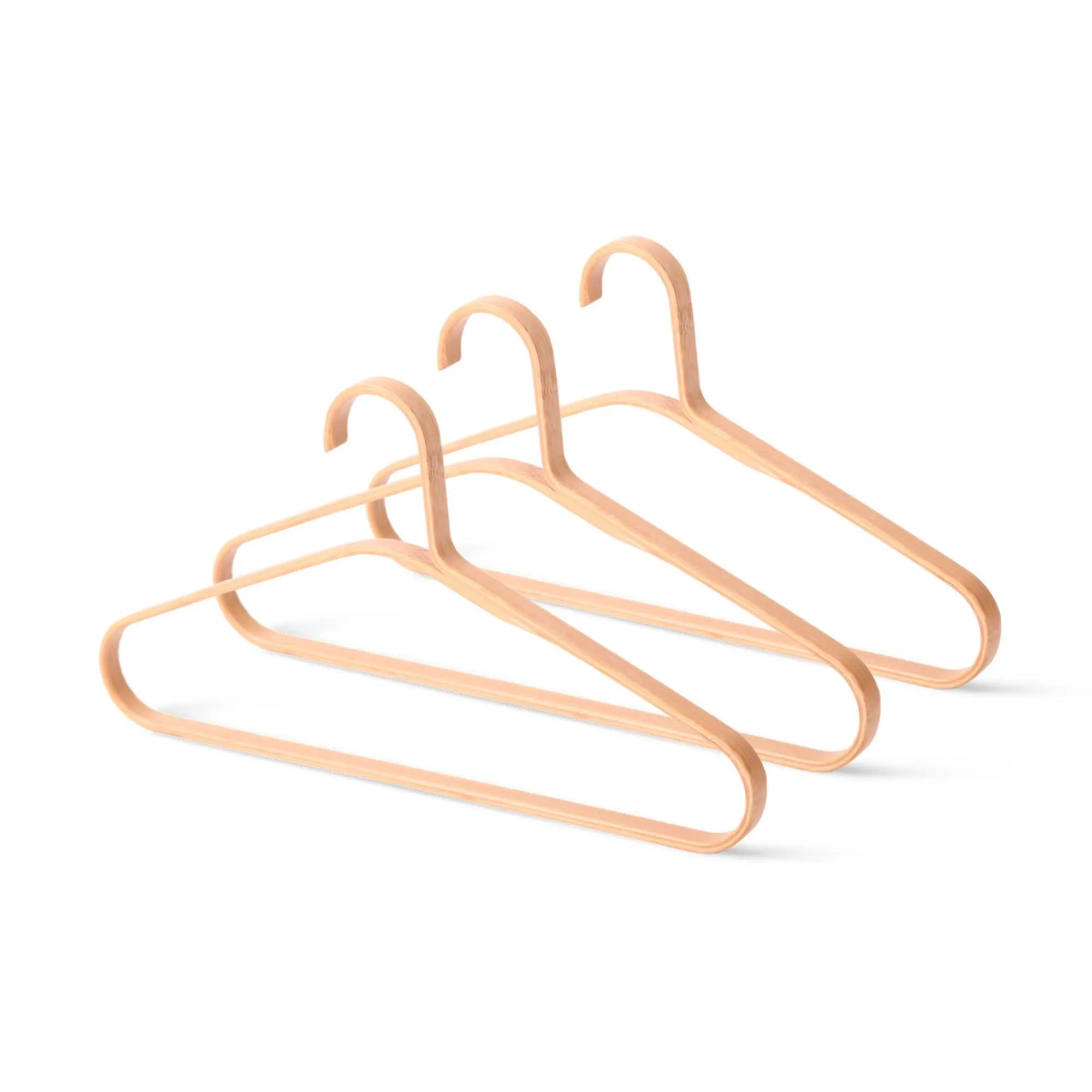 Gudee CAKON bamboo hanger, natural (set of 3)