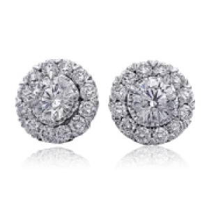 Halo Diamond Custom Earrings from various prices