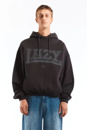 Lazy Mask Hoodie Washed Black