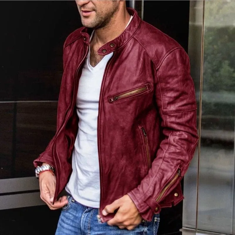 Max | Elegant en weerbestendig leren jack
