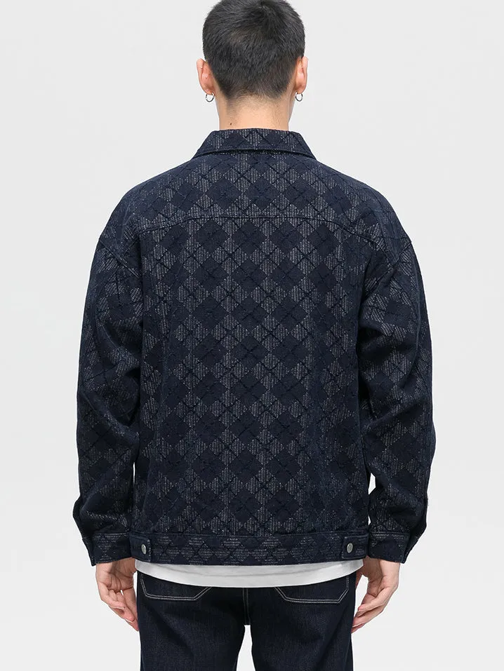 Men's Fashion Asian Style Casual Loose Denim Jacket