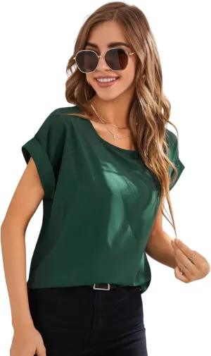 NARECRE Womens Tops Dressy Casual,Summer Blouses for Women,Business Casual Tops,Womens Dress Shirts