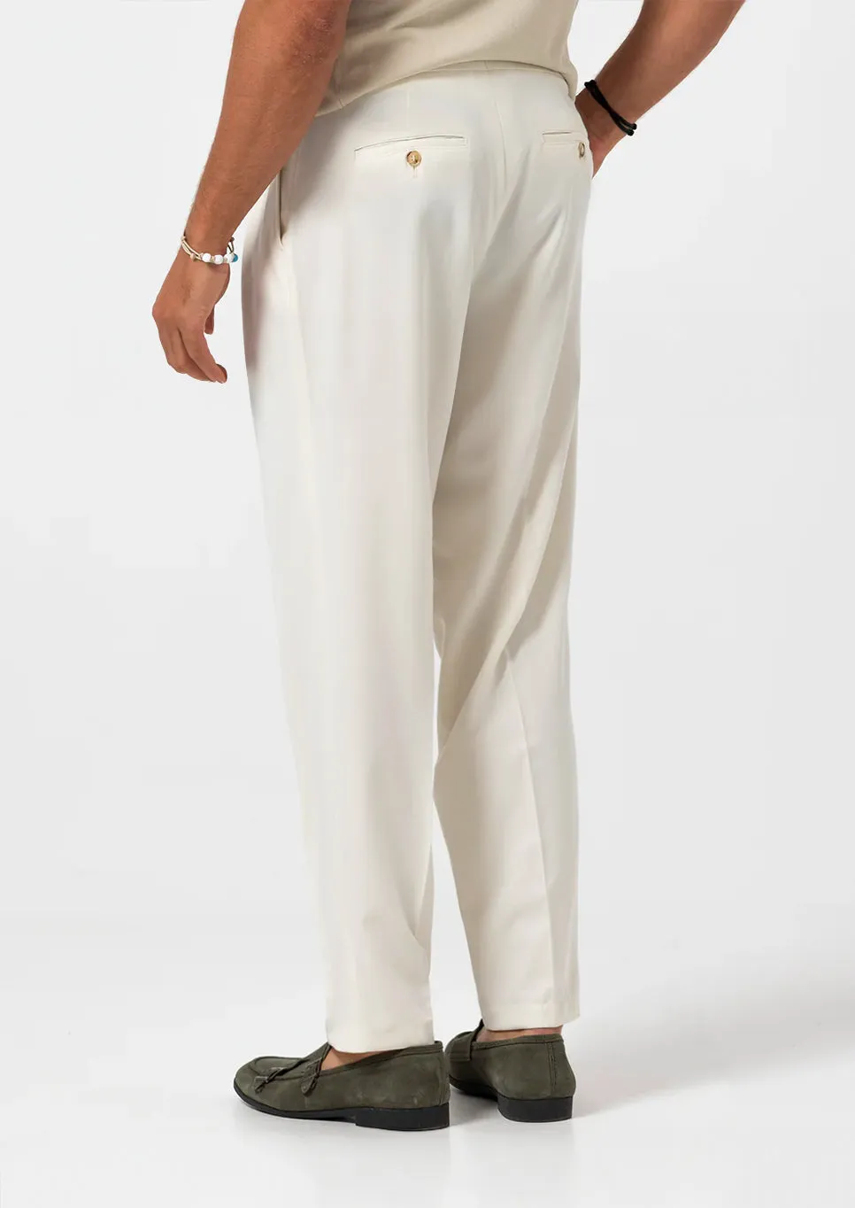 NICK FORMAL PANTS IN CREAM