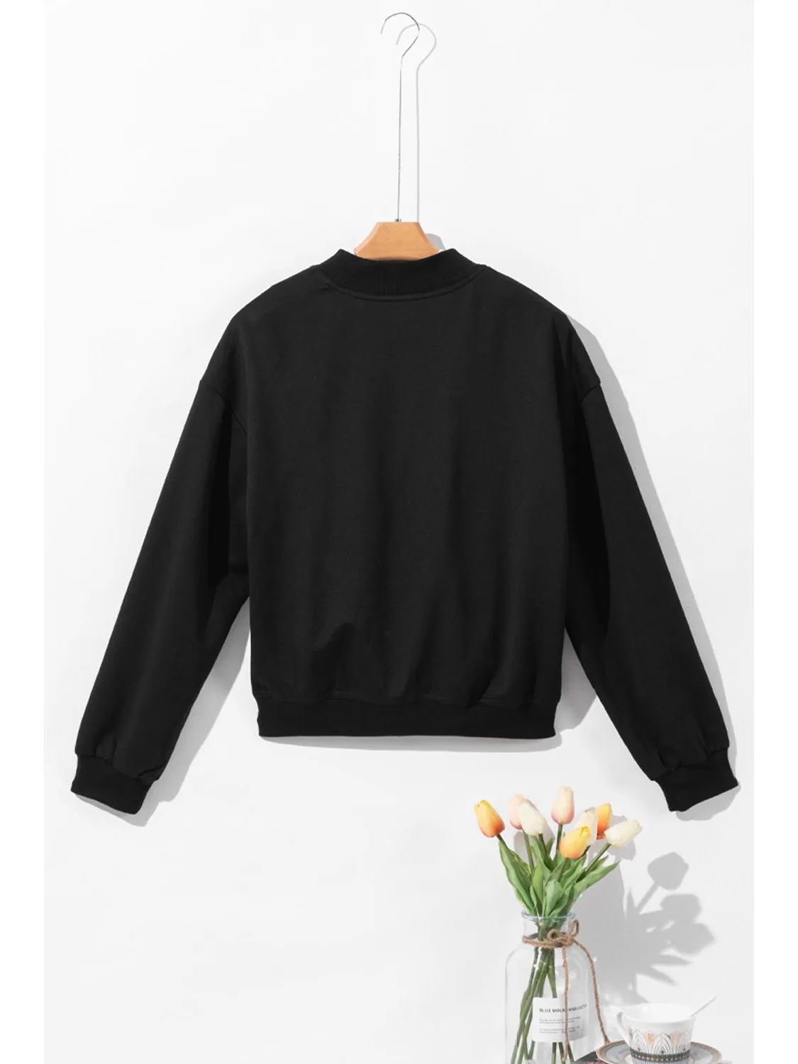 Pocketed Snap Down Long Sleeve Jacket
