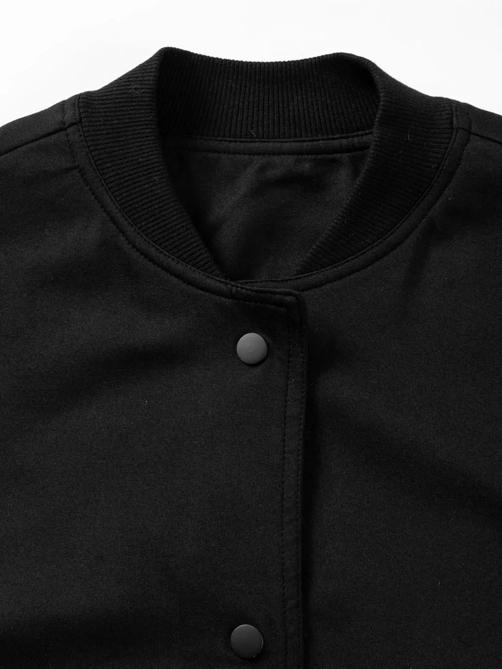 Pocketed Snap Down Long Sleeve Jacket
