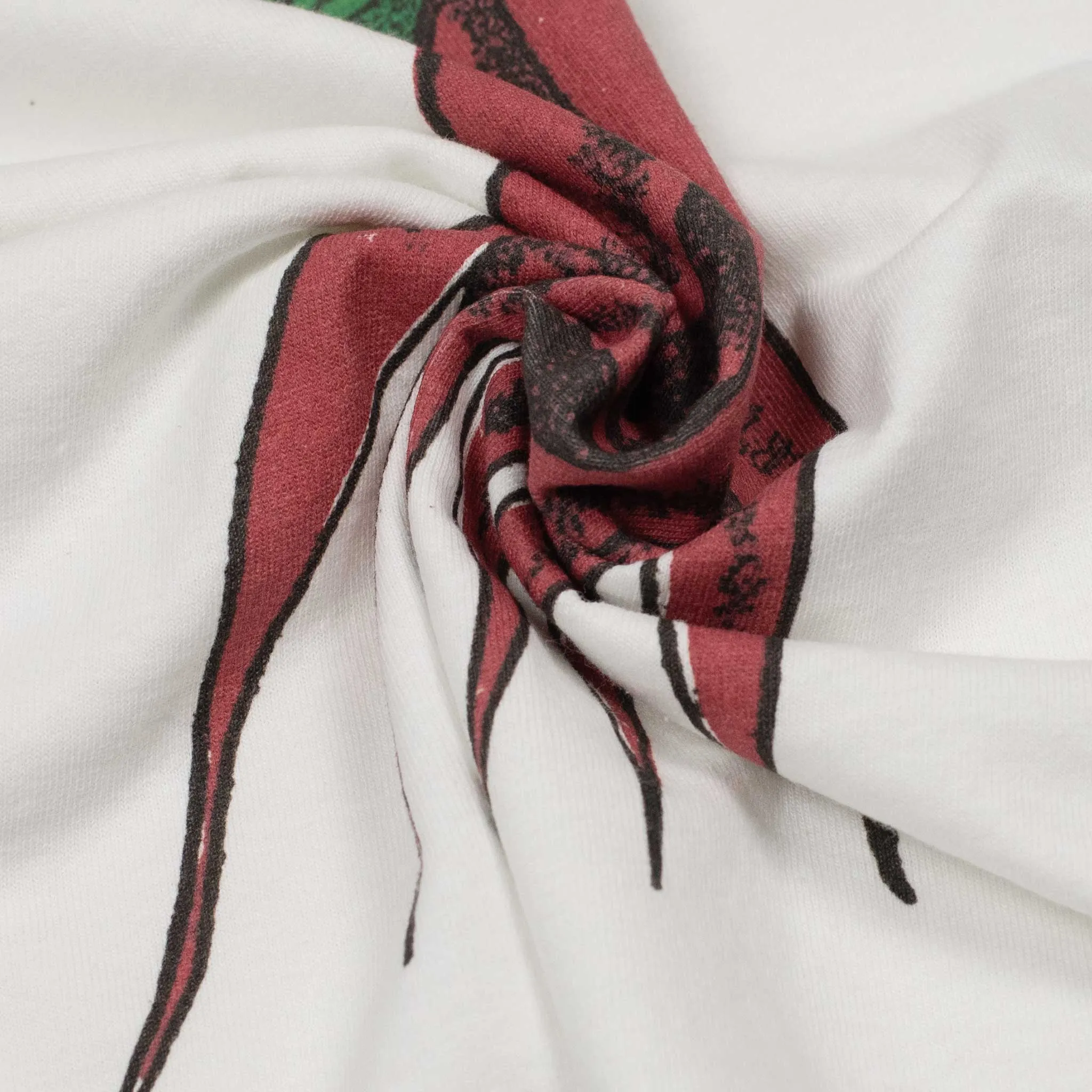 Radish print t-shirt in white cotton