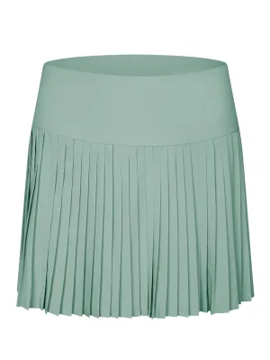 Sage Green "Maddie" Full Pleat Active Skirt with Pockets in Shorts Liner