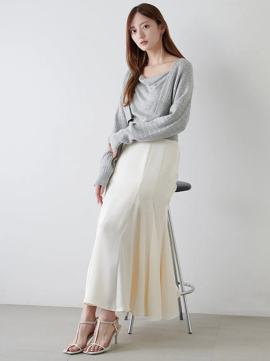 Satin Midi Mermaid Skirt