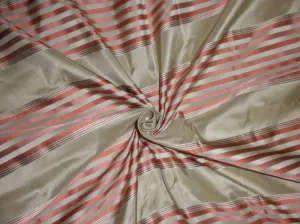 silk tafetta fabric dark beige color with 54" wide wide satin stripes PKTSS3[1]