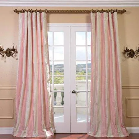 silk taffeta fabric Plaids pink / ivory / blue 54" wide TAF#C56[1]