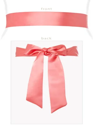 Smooth Satin Sash - Mandarin