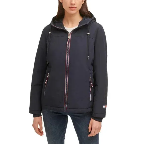 Tommy Hilfiger Women's Knit Storm Cuffs Softshell Jackets