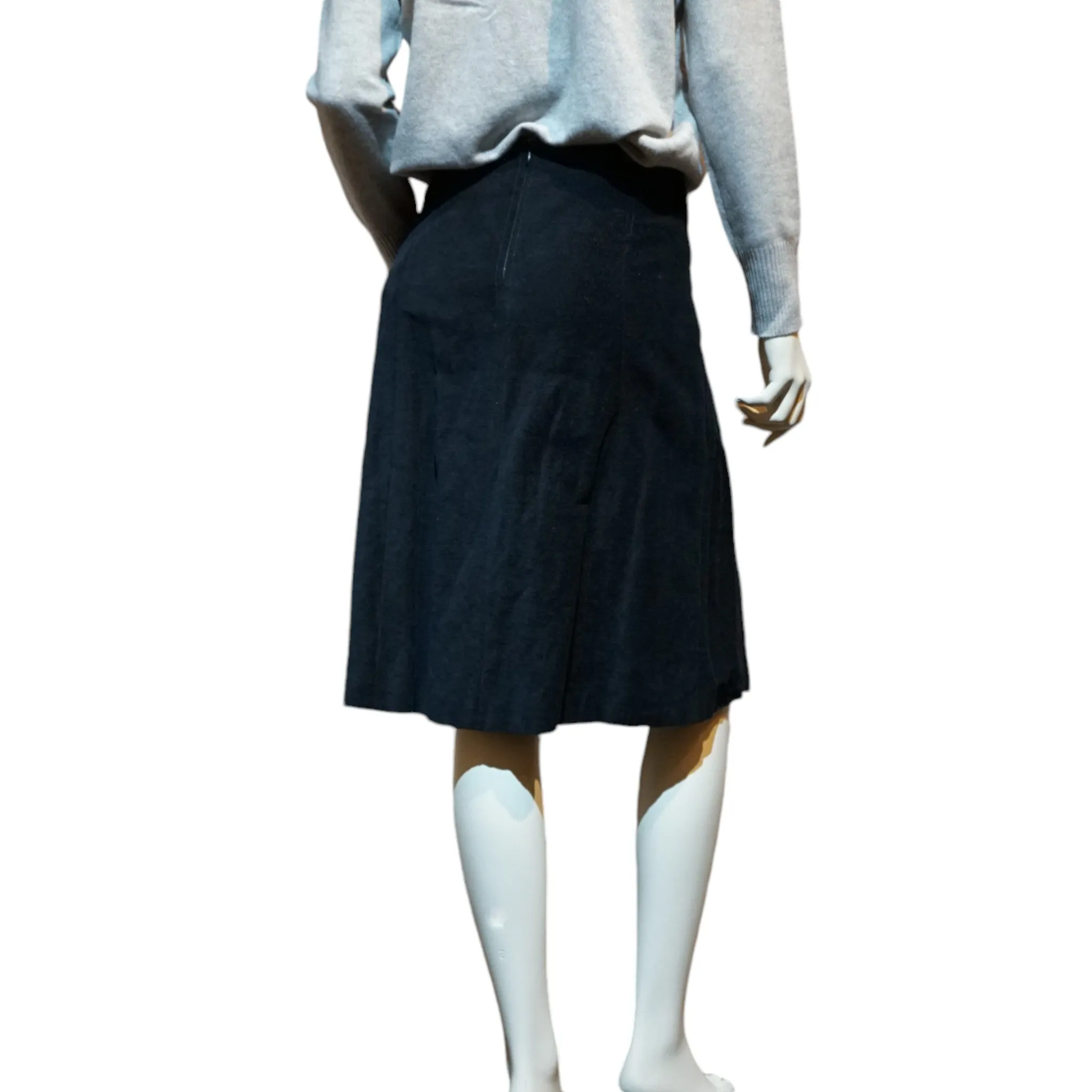 Velveteen Flare Skirt