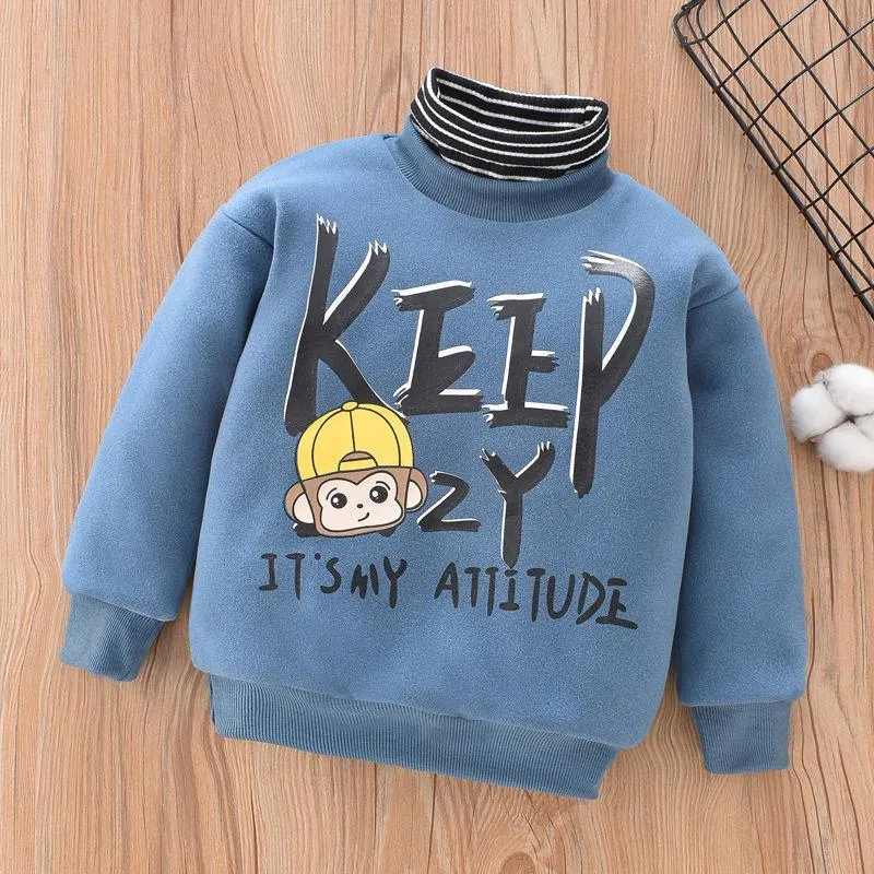 Warm Boys And Girls' Plush And Thickened Sweater